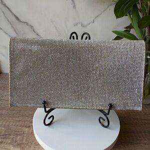 Rhinestone Bling & Gold Evening Clutch Purse